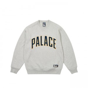 Palace Athletic Crew Marl Sweatshirts | KVFD-13582