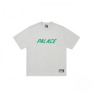 Palace Athletic Logo Marl T-shirts | QBAH-87649