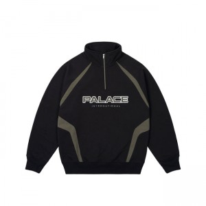 Palace International 1/4 Zip Sweatshirts | NPTI-57013