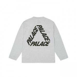 Palace P3 Longsleeve Marl T-shirts | YFMZ-10289