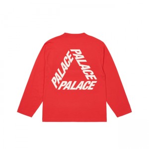 Palace P3 Longsleeve Tomato T-shirts | IKBX-95480