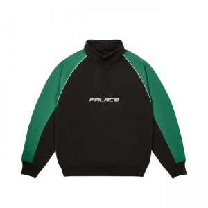 Palace Palstar 1/4 Zip Sweatshirts | DHLW-79603