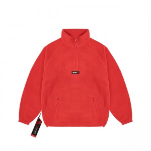 Palace Polartec 1/2 Zip Tomato Sweatshirts | LZRQ-17024