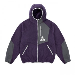 Palace Therma Fleece Purp Jackets | DFBV-13520