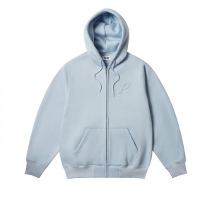 Palace Thermal Embossed P3 Zip Faint Hoodie | BJQD-98756