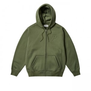 Palace Thermal Embossed P3 Zip Hoodie | VYRM-86054