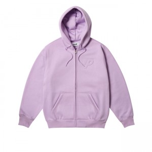 Palace Thermal Embossed P3 Zip Pastel Hoodie | WQJE-46380