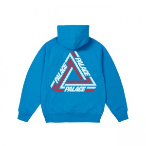 Palace Tri-line Aquatic Hoodie | HEMQ-07624