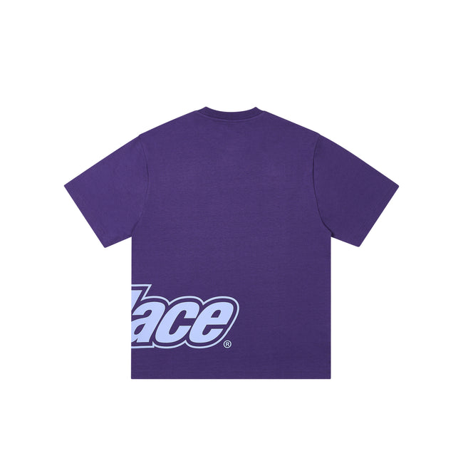 Palace Border Logo Purp T-shirts | JNSA-94076