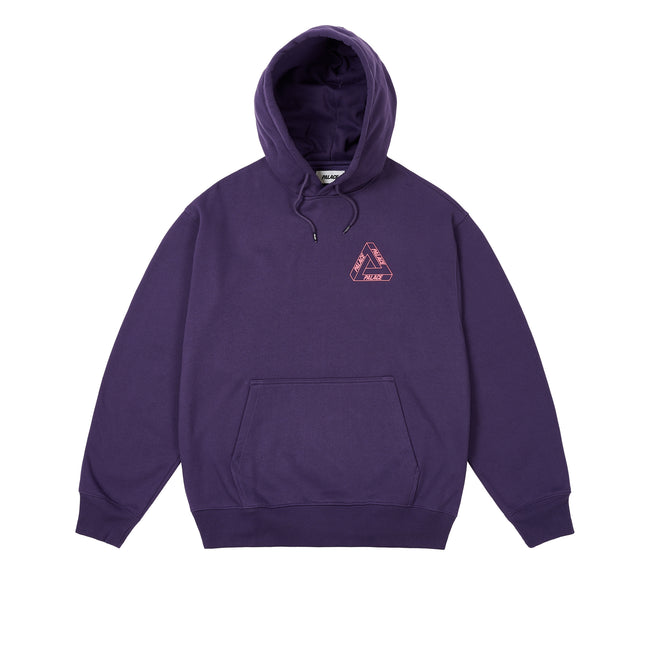 Palace Glow Tri-ferg Purp Hoodie | KWXL-57809