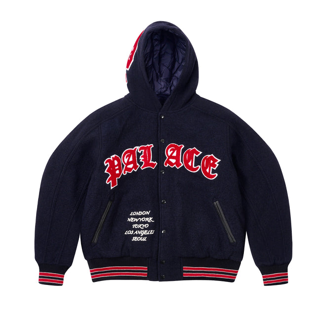 Palace Hooded Varsity Jackets | QFDY-43850