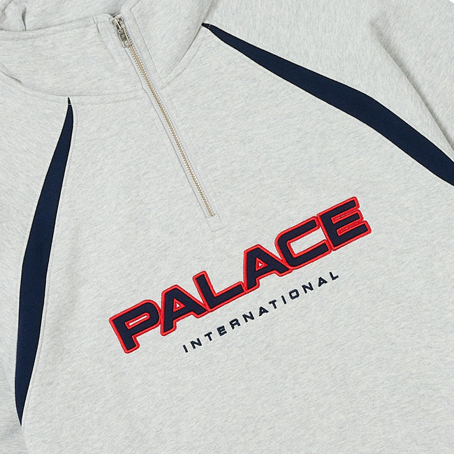 Palace International 1/4 Zip Marl Sweatshirts | GDFB-58149