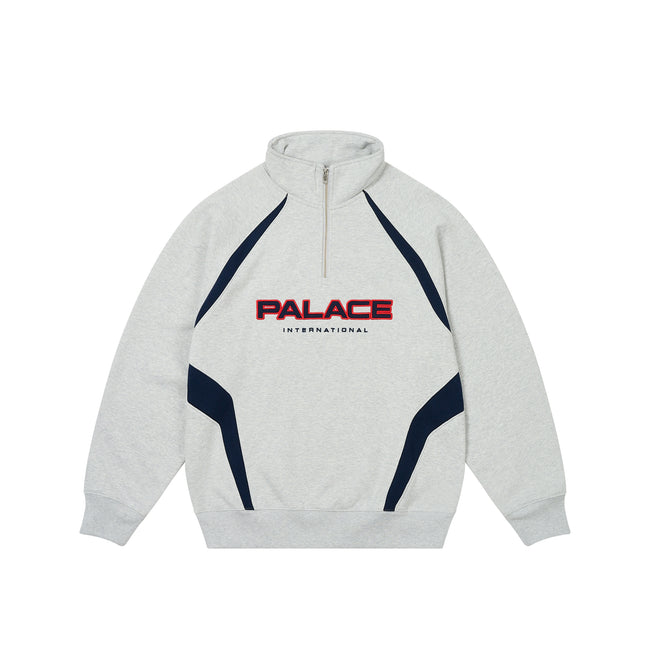 Palace International 1/4 Zip Marl Sweatshirts | GDFB-58149