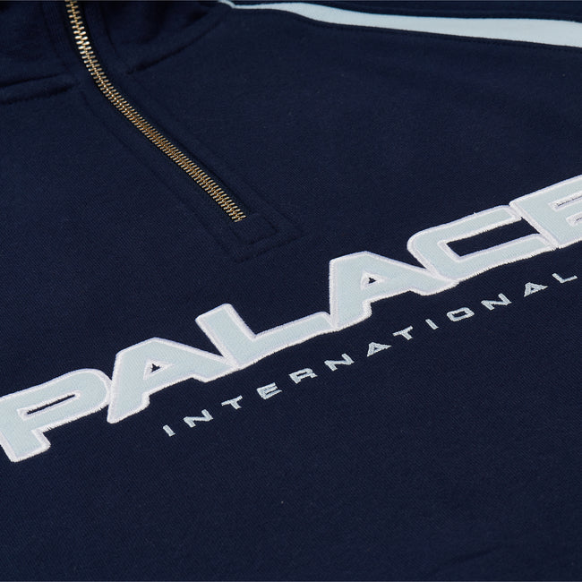 Palace International 1/4 Zip Sweatshirts | HVDA-74586