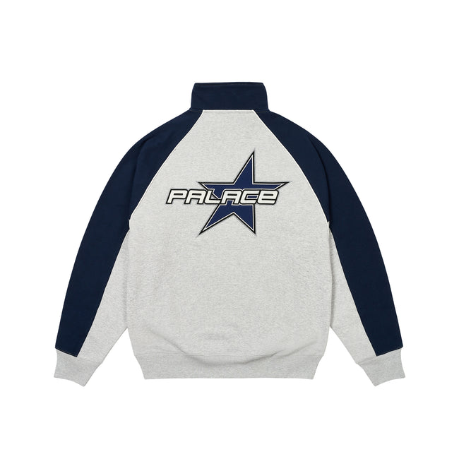 Palace Palstar 1/4 Zip Marl Sweatshirts | VMLH-62354