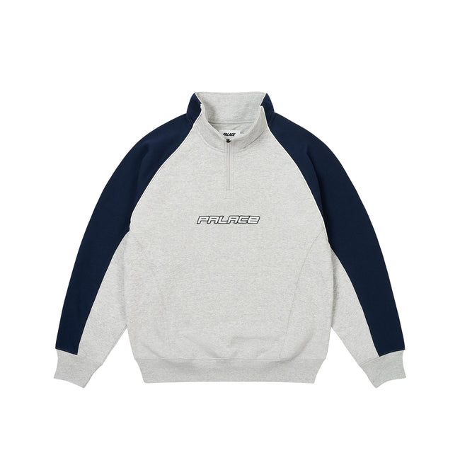 Palace Palstar 1/4 Zip Marl Sweatshirts | VMLH-62354