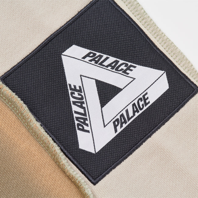 Palace Patch Me Up Zip Khaki Hoodie | VNJS-21708