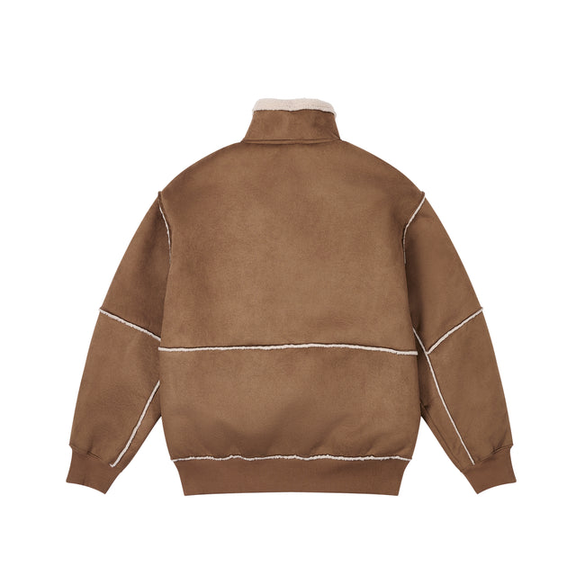 Palace Sherpa Faux Suede Funnel Caked Jackets | IWHK-79652