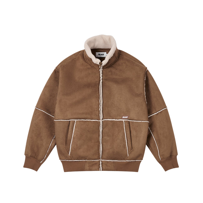 Palace Sherpa Faux Suede Funnel Caked Jackets | IWHK-79652