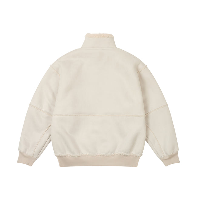 Palace Sherpa Faux Suede Funnel Soft Jackets | ZEYO-87531