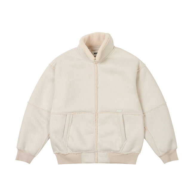 Palace Sherpa Faux Suede Funnel Soft Jackets | ZEYO-87531