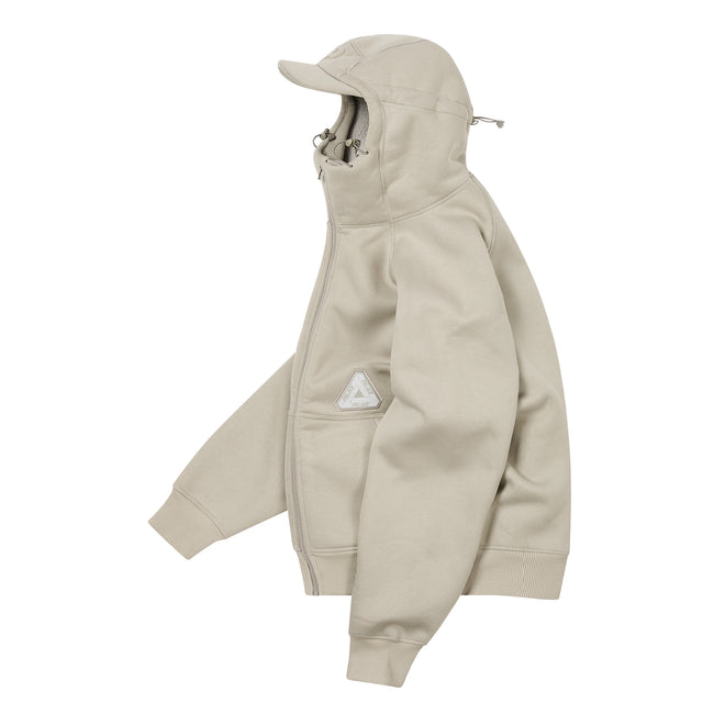 Palace Thermal Bonded Cap Concrete Hoodie | DZPG-72903