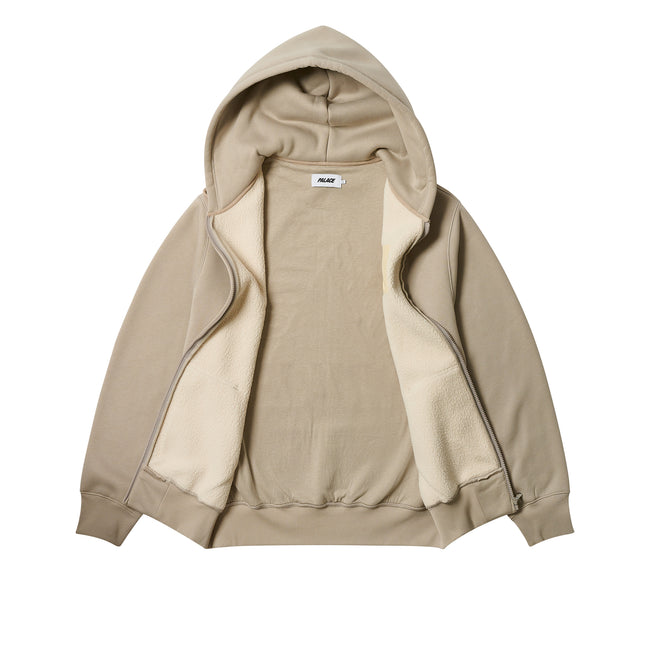 Palace Thermal Embossed P3 Zip Stoney Hoodie | ORNF-56239