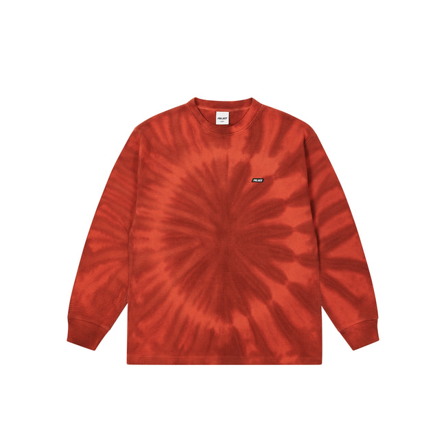 Palace Tie-dye Waffle Longsleeve Burnt Tops | XTEH-15069