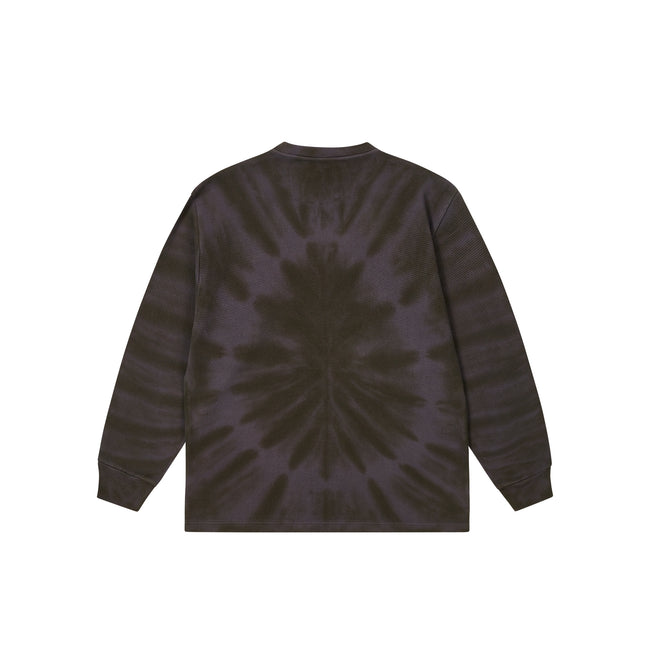 Palace Tie-dye Waffle Longsleeve Coal Tops | FELM-57928