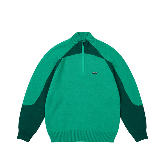 Palace Trial 1/4 Zip Knit Racey Tops | DFYR-84315